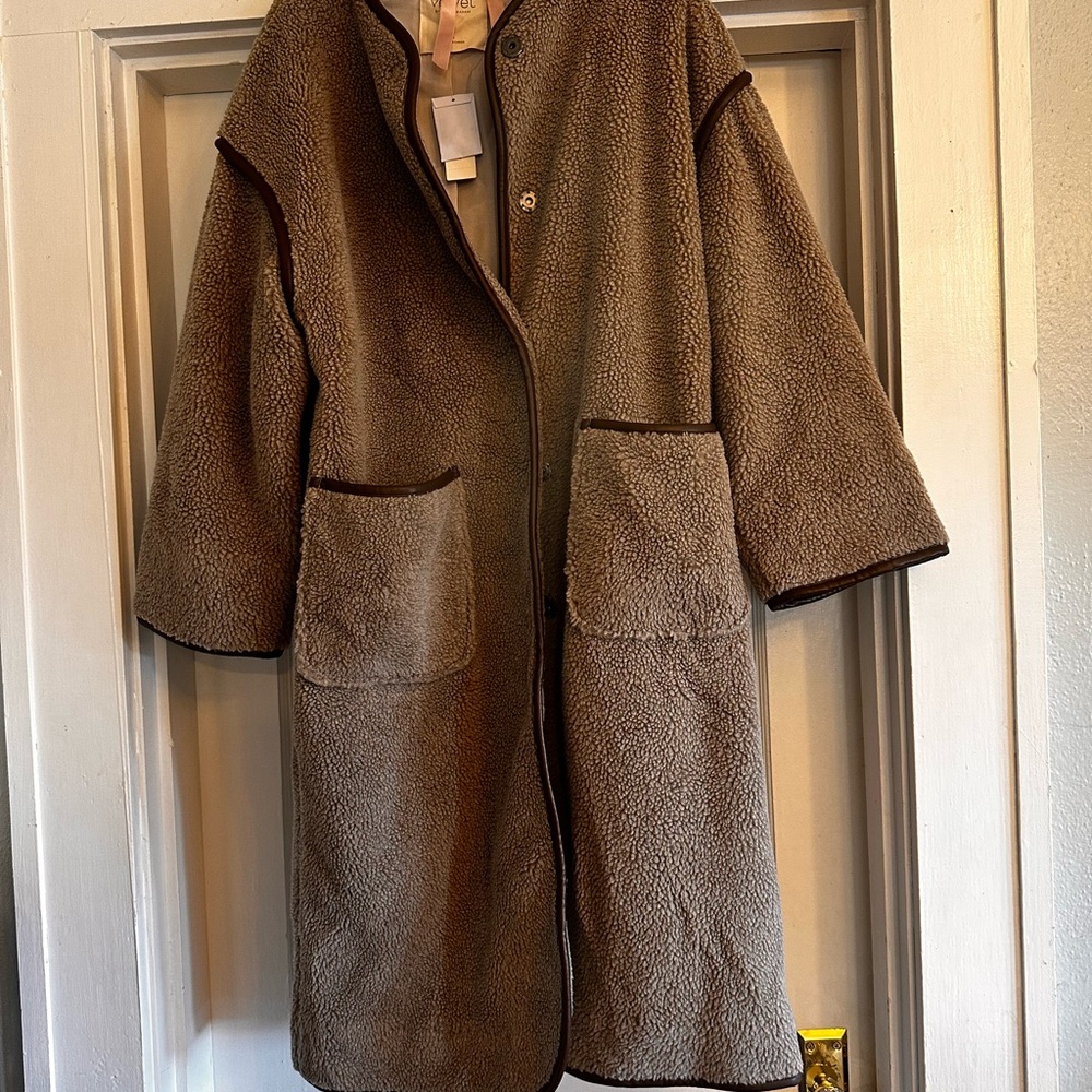 Cozy Brown Fleece Coat